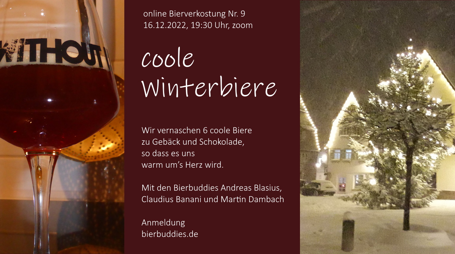 9. Bier online tasting: coole Winterbiere